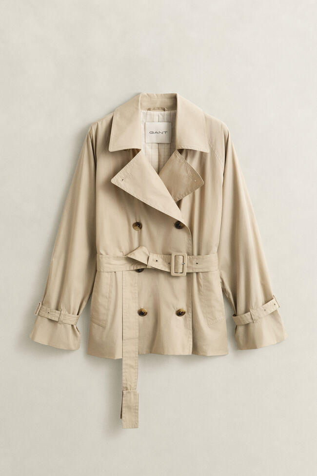 Lightweight Short Trench Coat