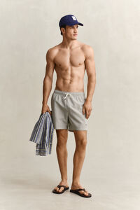 Striped Seersucker Swim Shorts