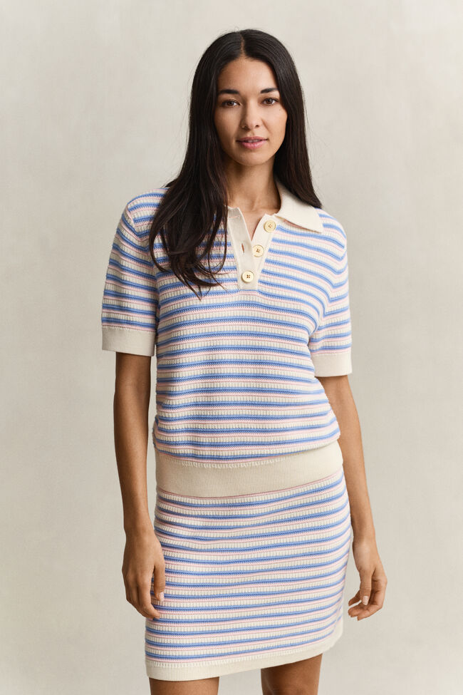 Multistriped Textured Top