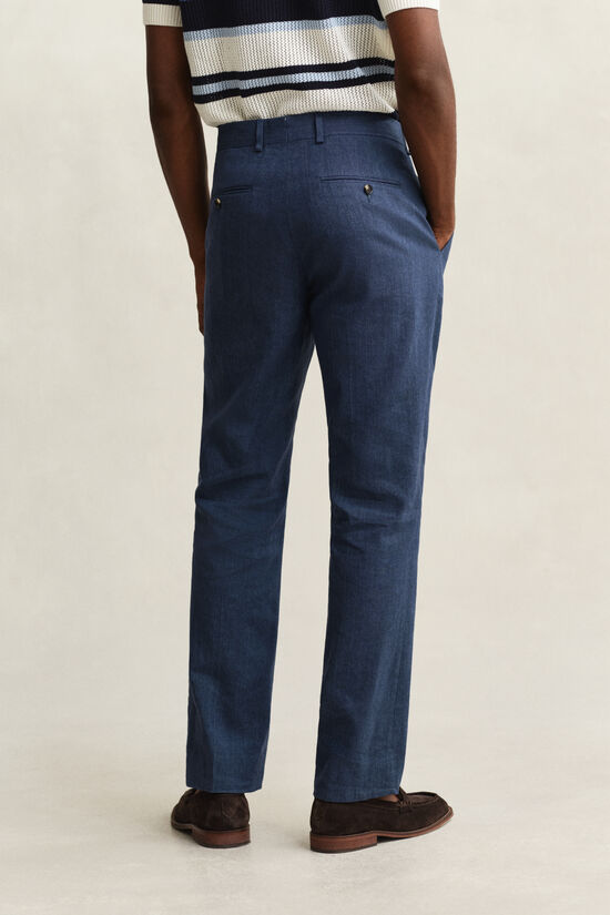 Linen Blend Suit Pants