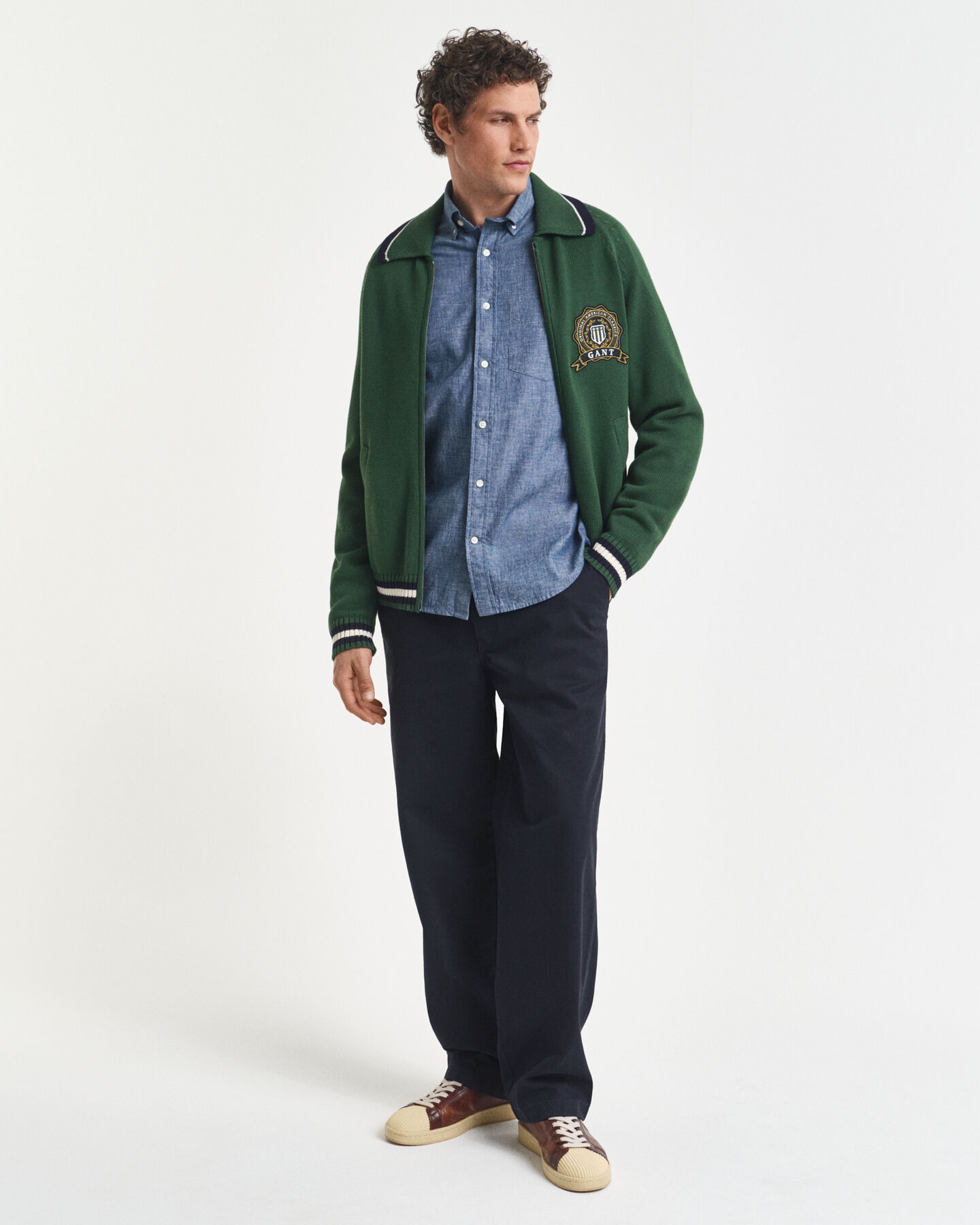 Regular Fit Indigo Chambray Shirt