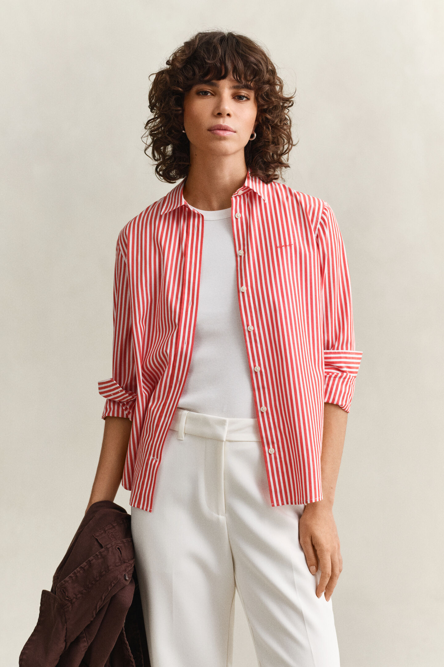 Regular Fit Classic Striped Poplin Shirt