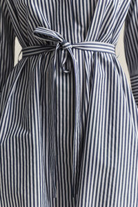 Striped Poplin Shirt Dress
