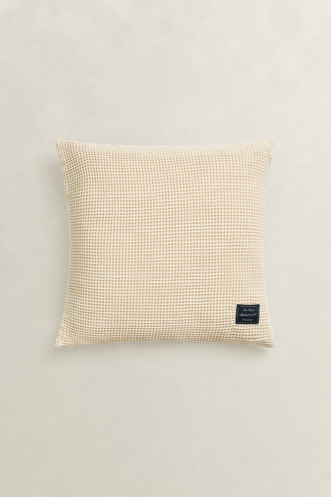 Waffle Textured Cotton Cushion