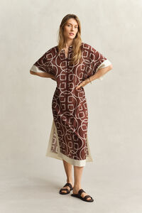 Monogram Cotton Silk Caftan