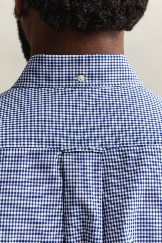 Gingham Classic Poplin Short Sleeve Shirt