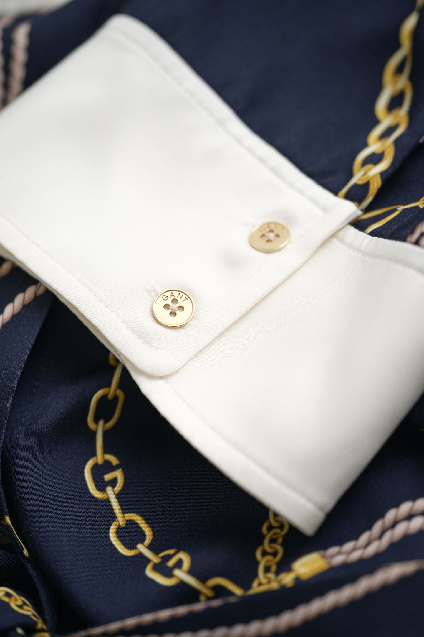 Contrast Shirt Dress