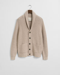 Wool Blend Shawl Collar Cardigan