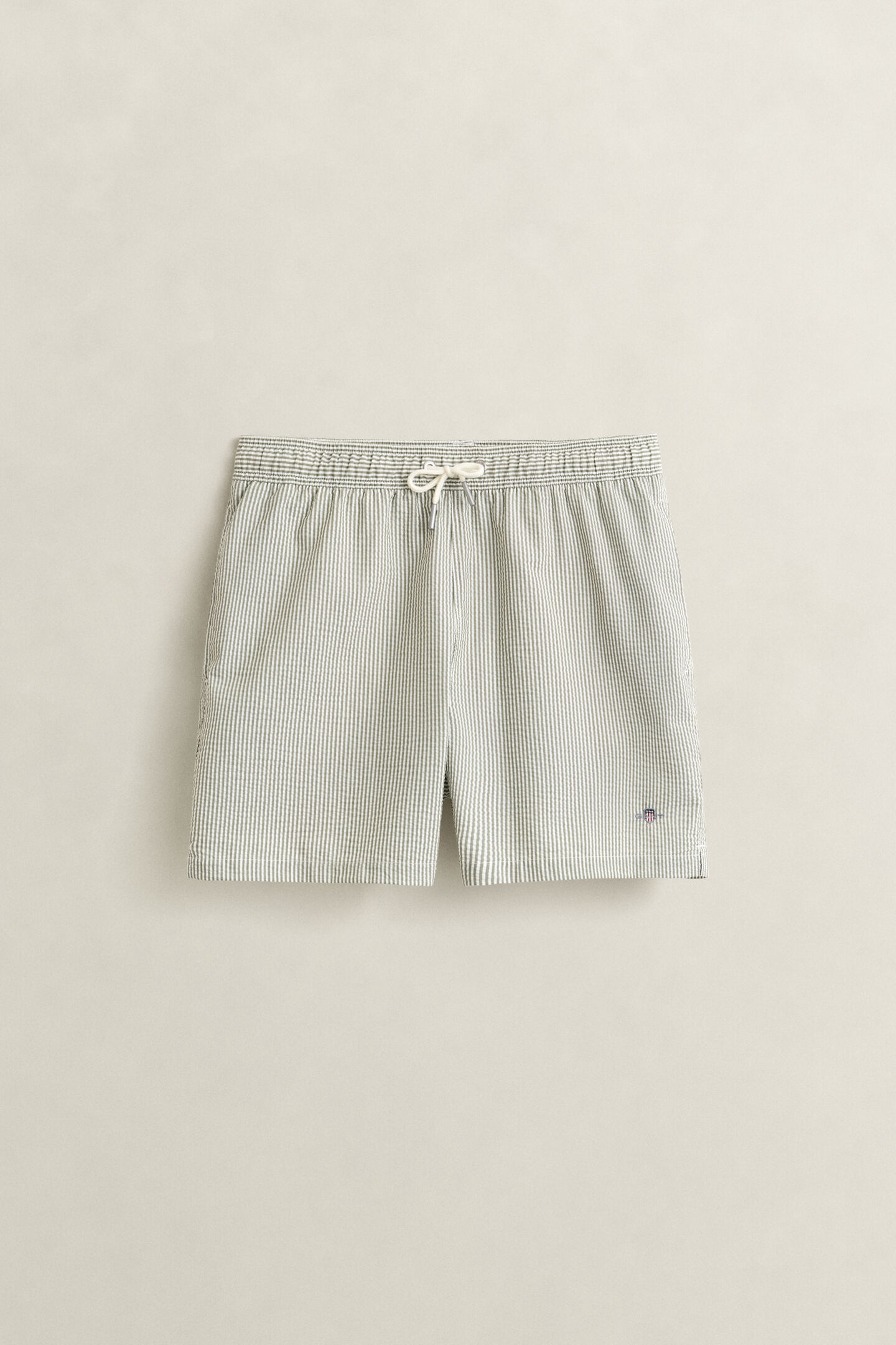 Striped Seersucker Swim Shorts