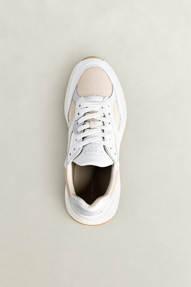 Newile Leather Nylon Sneakers