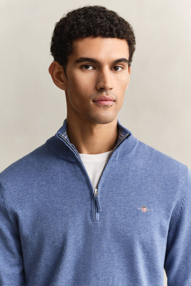 Classic Cotton Half-Zip Sweater