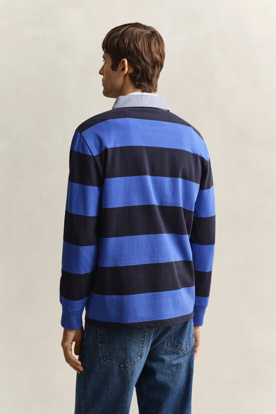 Chambray Collar Striped Heavy Rugger