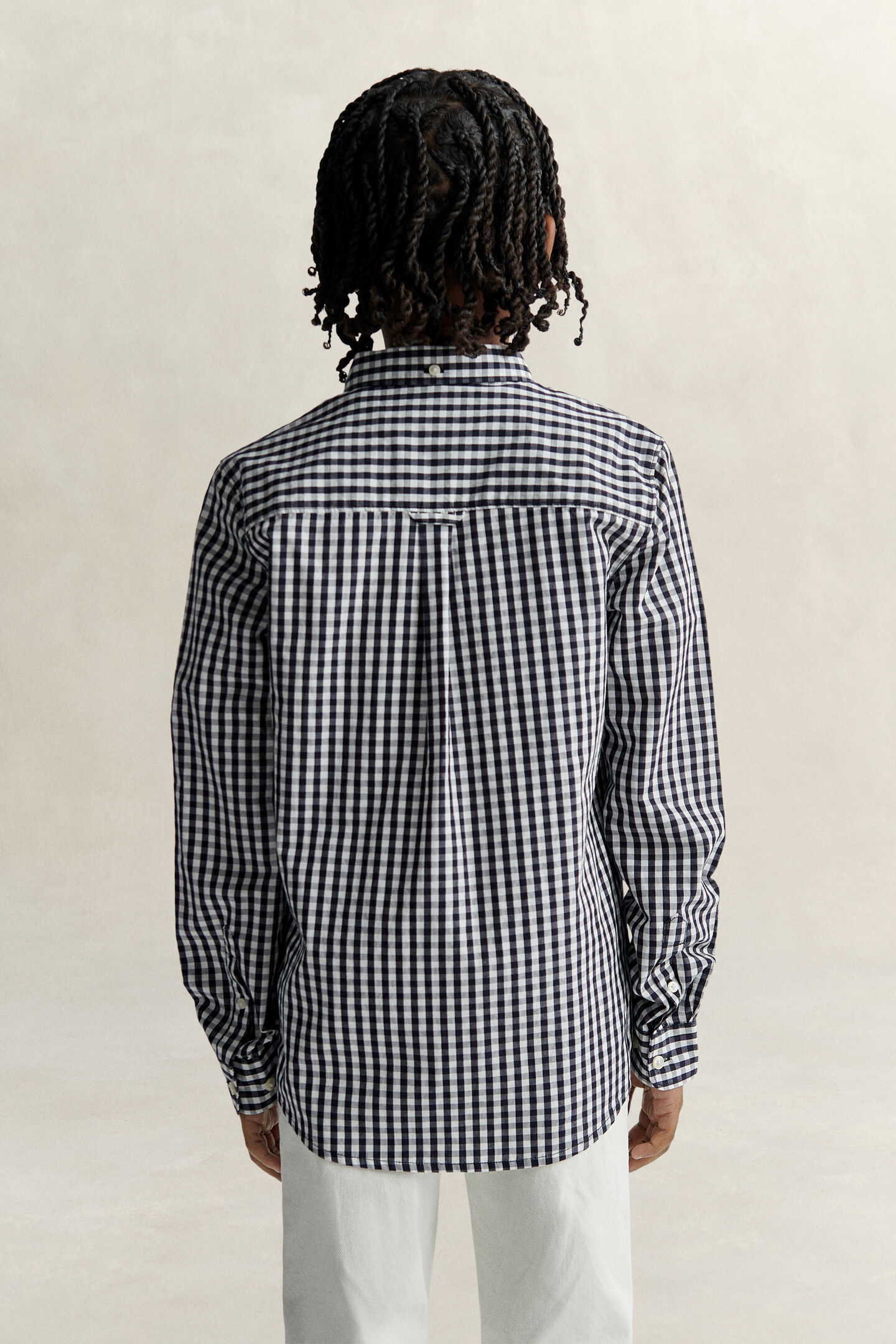 Teen Boys Gingham Poplin Shirt
