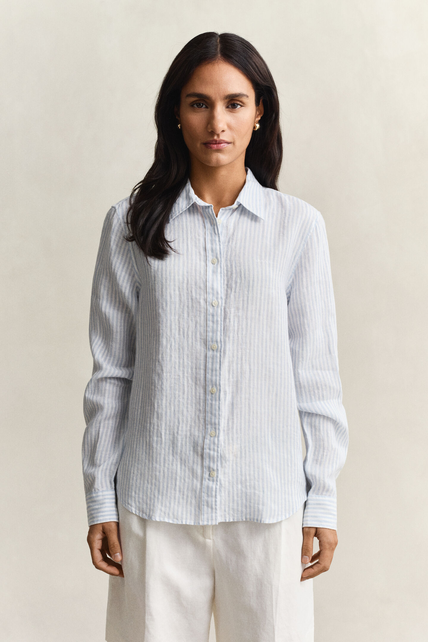 Regular Fit Striped Linen Shirt