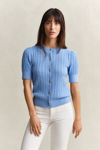 Cotton Cable Knit Cardigan