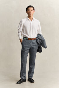 Indigo Herringbone Suit Pants