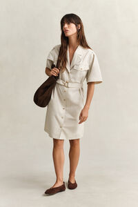 Belted Utility Dress