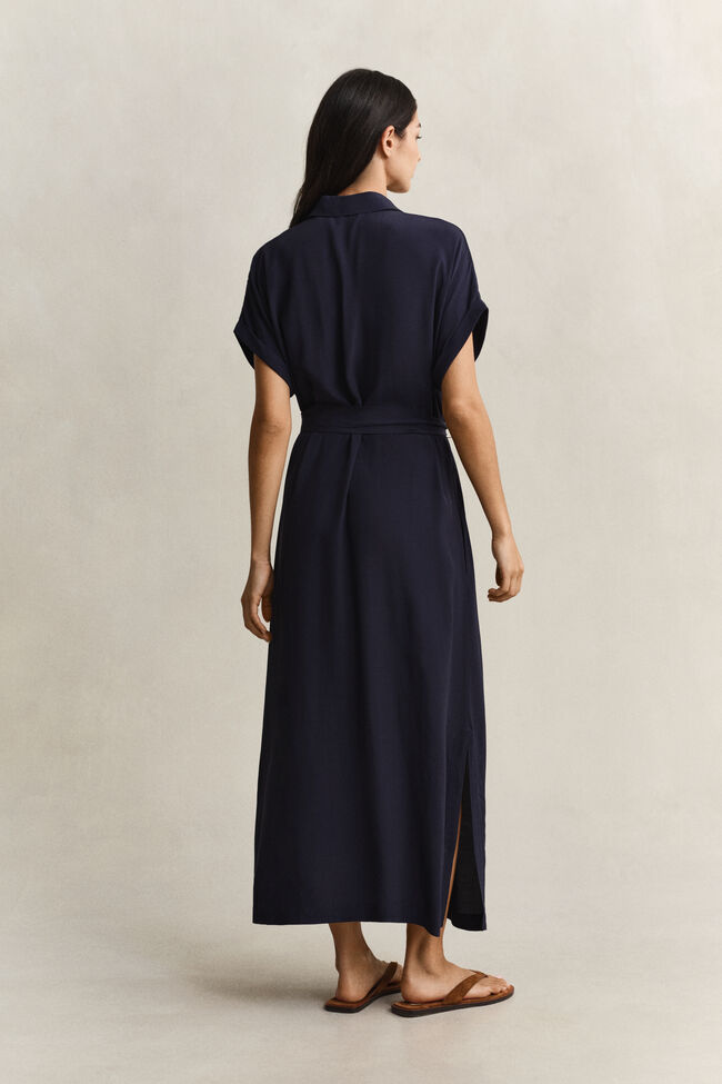 Cap Sleeve Shirt Dress