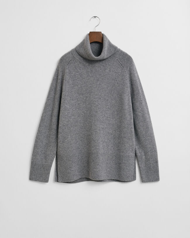 Soft Wool Cashmere Blend Turtleneck Sweater