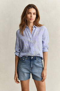 Regular Fit Striped Linen Shirt