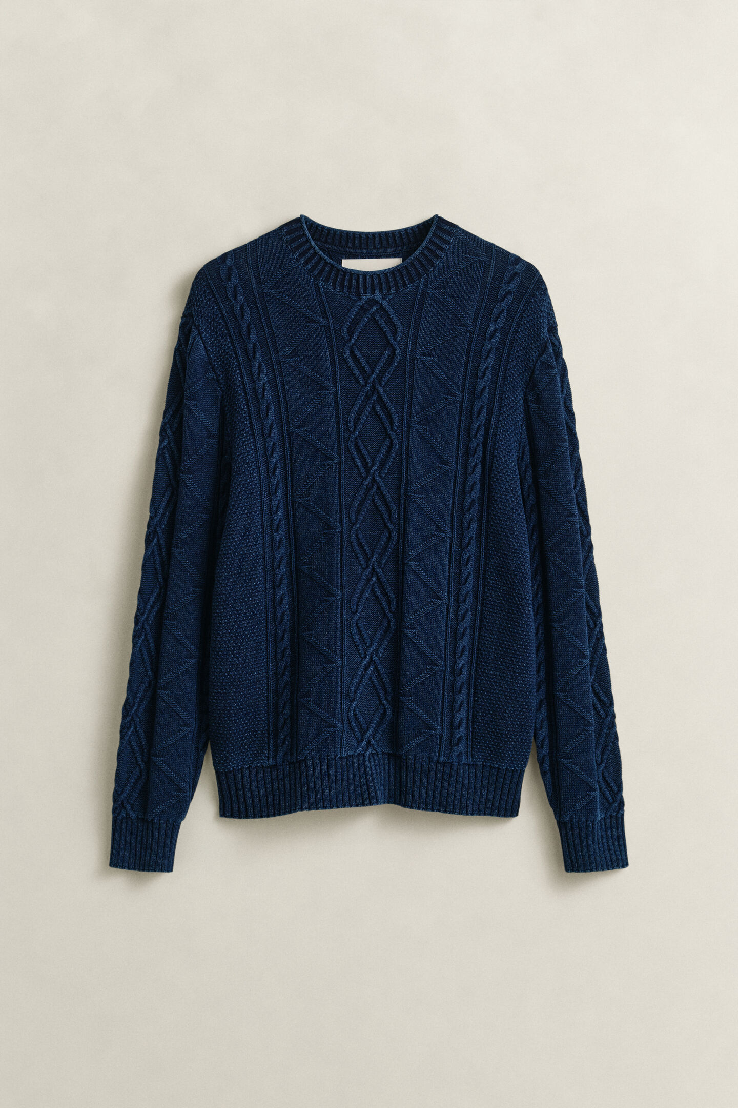 Indigo Cable Knit Sweater