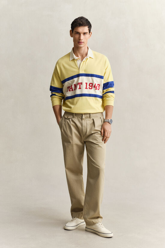 Relaxed Fit Cotton Twill Chinos
