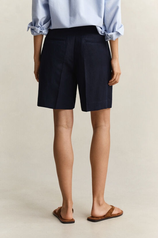 Tailored Linen Blend Shorts
