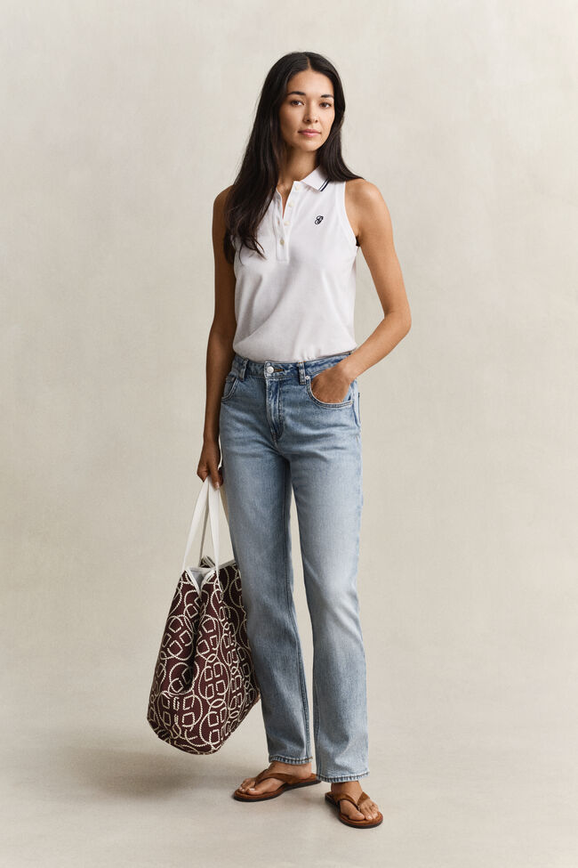 Sleeveless Piqu&eacute; Polo Shirt