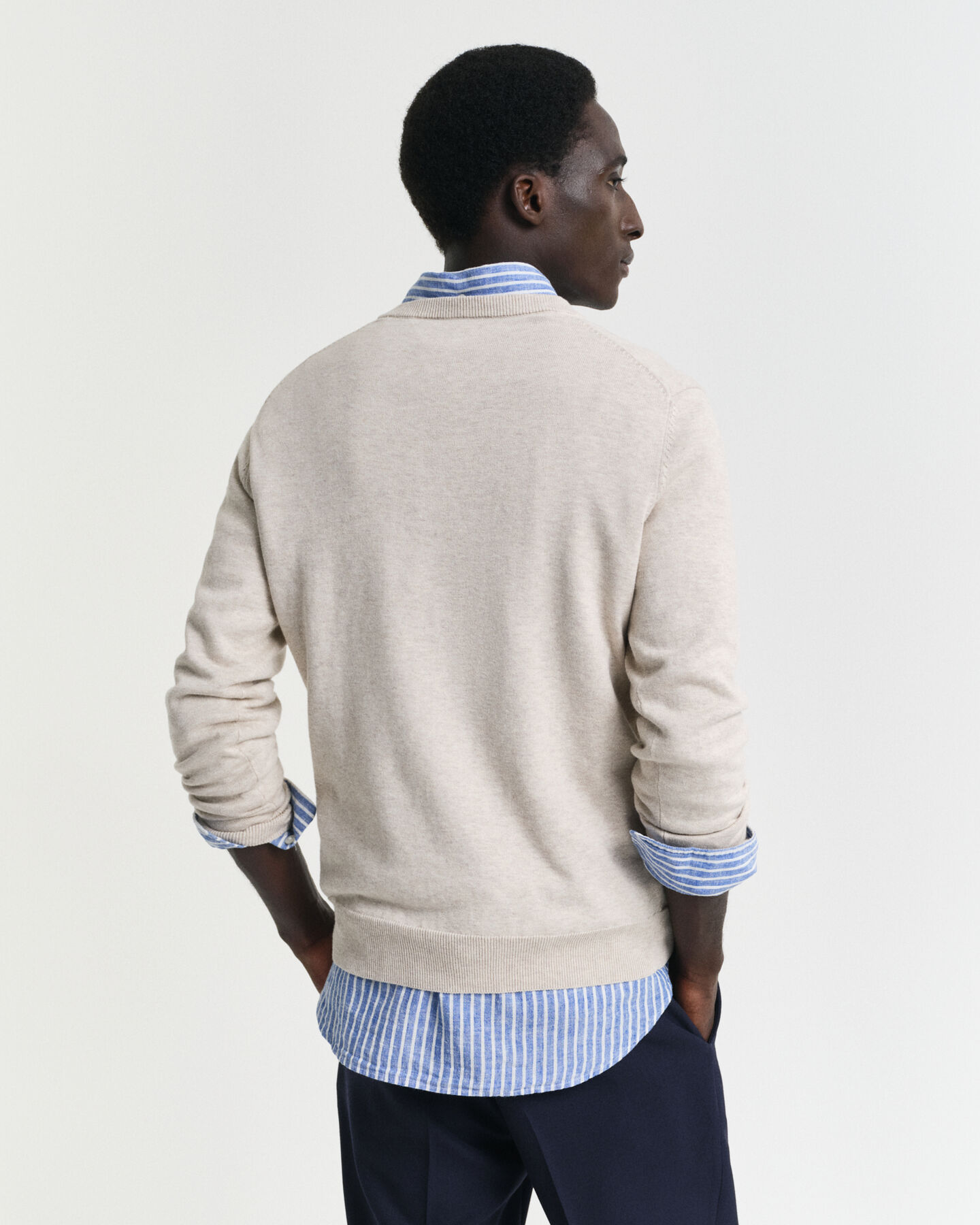 Classic Cotton V-Neck Sweater