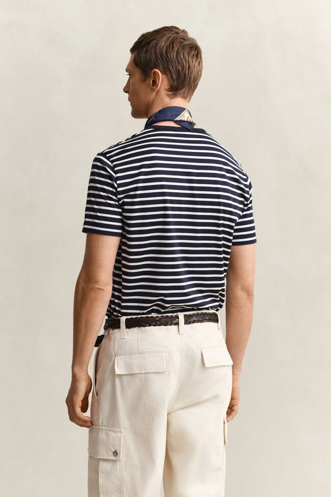 Pima Cotton Striped T-Shirt