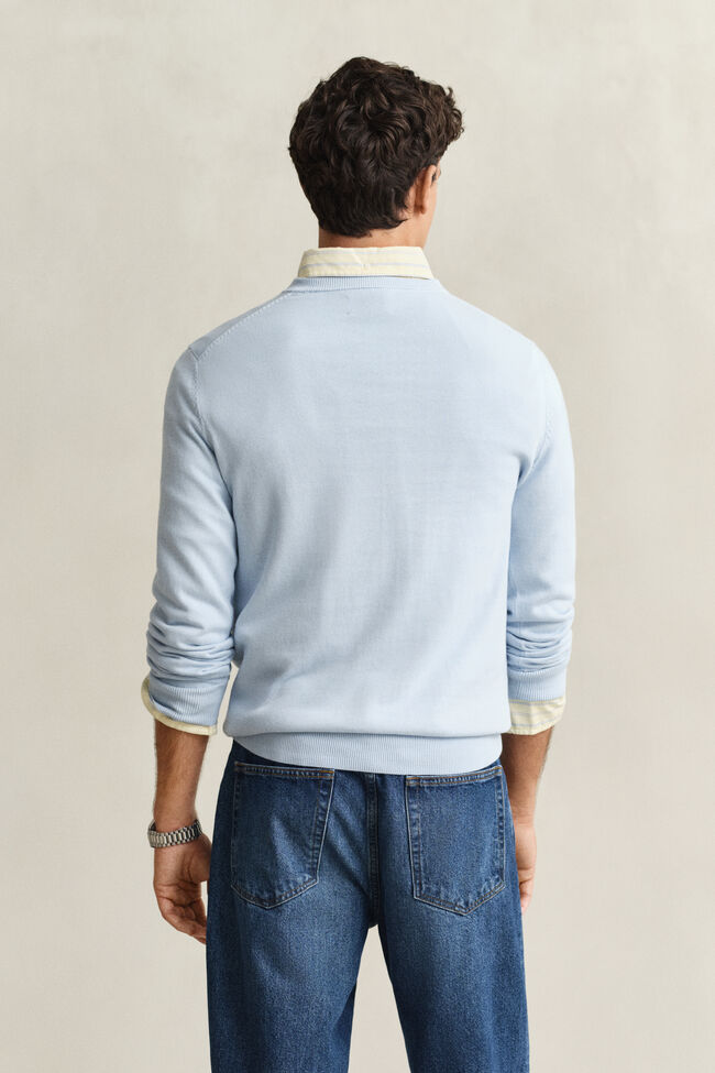 Classic Cotton V-Neck Sweater