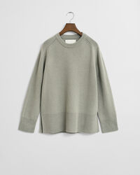 Soft Wool Cashmere Blend Crew Neck Sweater