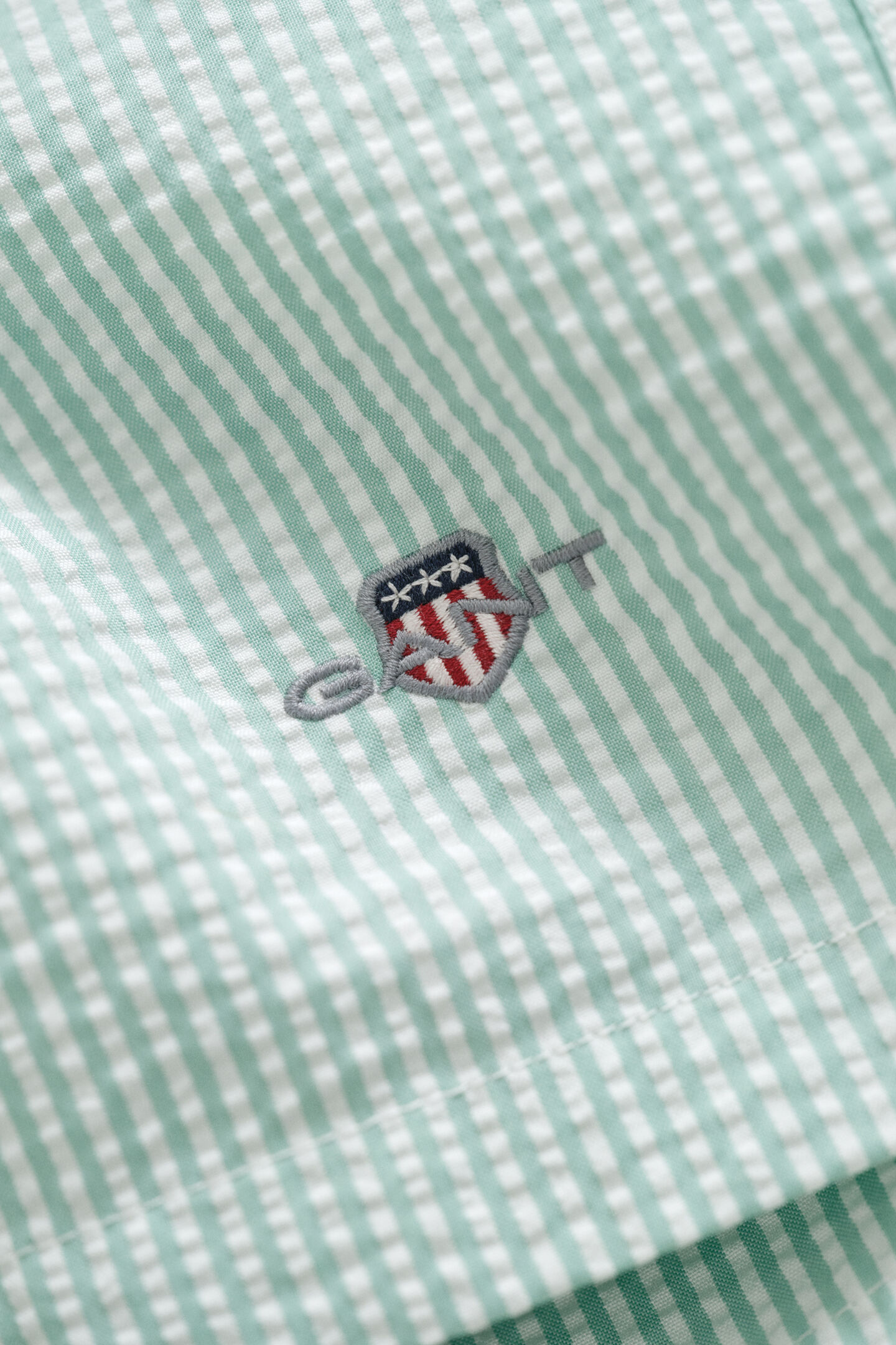 Striped Seersucker Swim Shorts