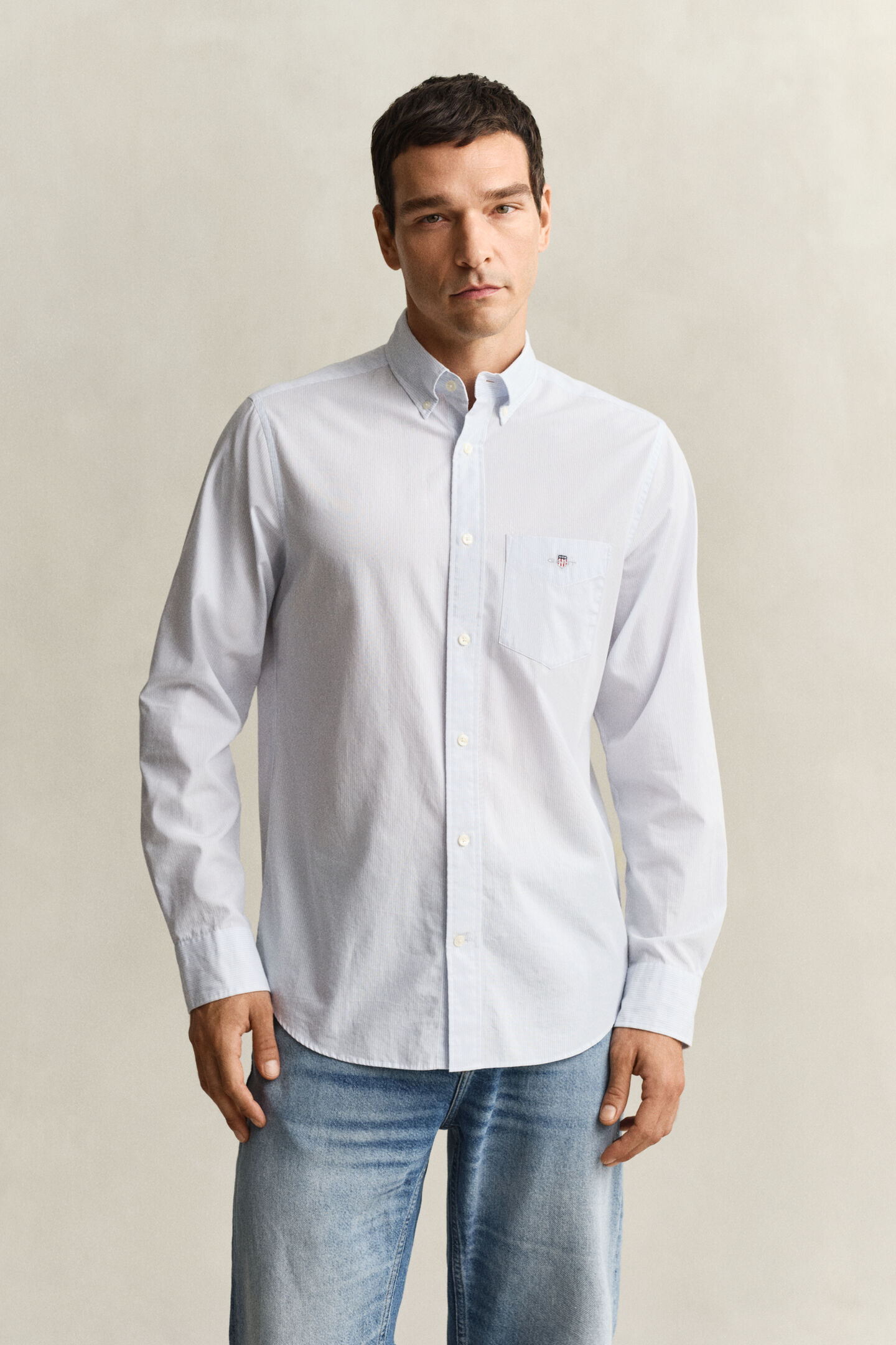 Banker Stripe Classic Poplin Shirt