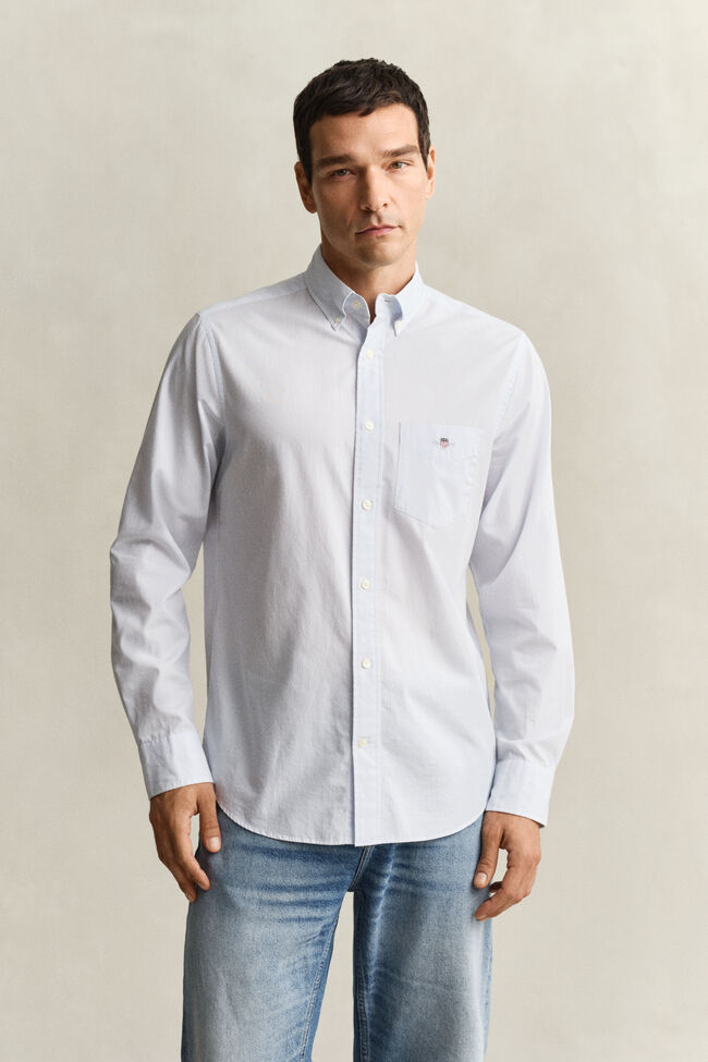 Banker Stripe Classic Poplin Shirt