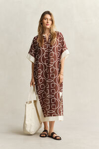 Monogram Cotton Silk Caftan
