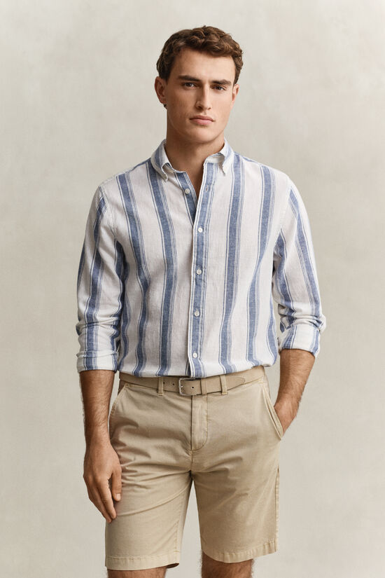 Striped Linen Blend Shirt