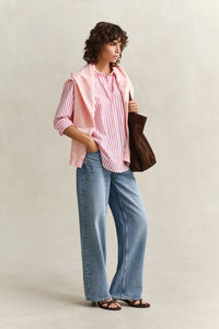 Relaxed Fit Classic Striped Poplin Shirt