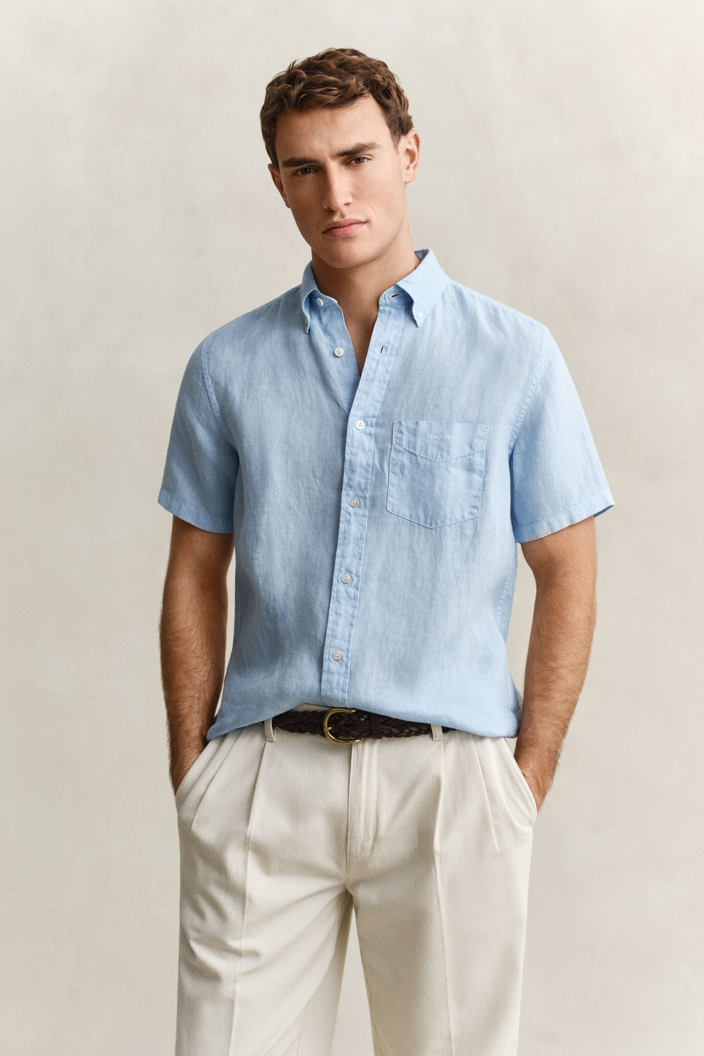 Short Sleeve Linen Shirt