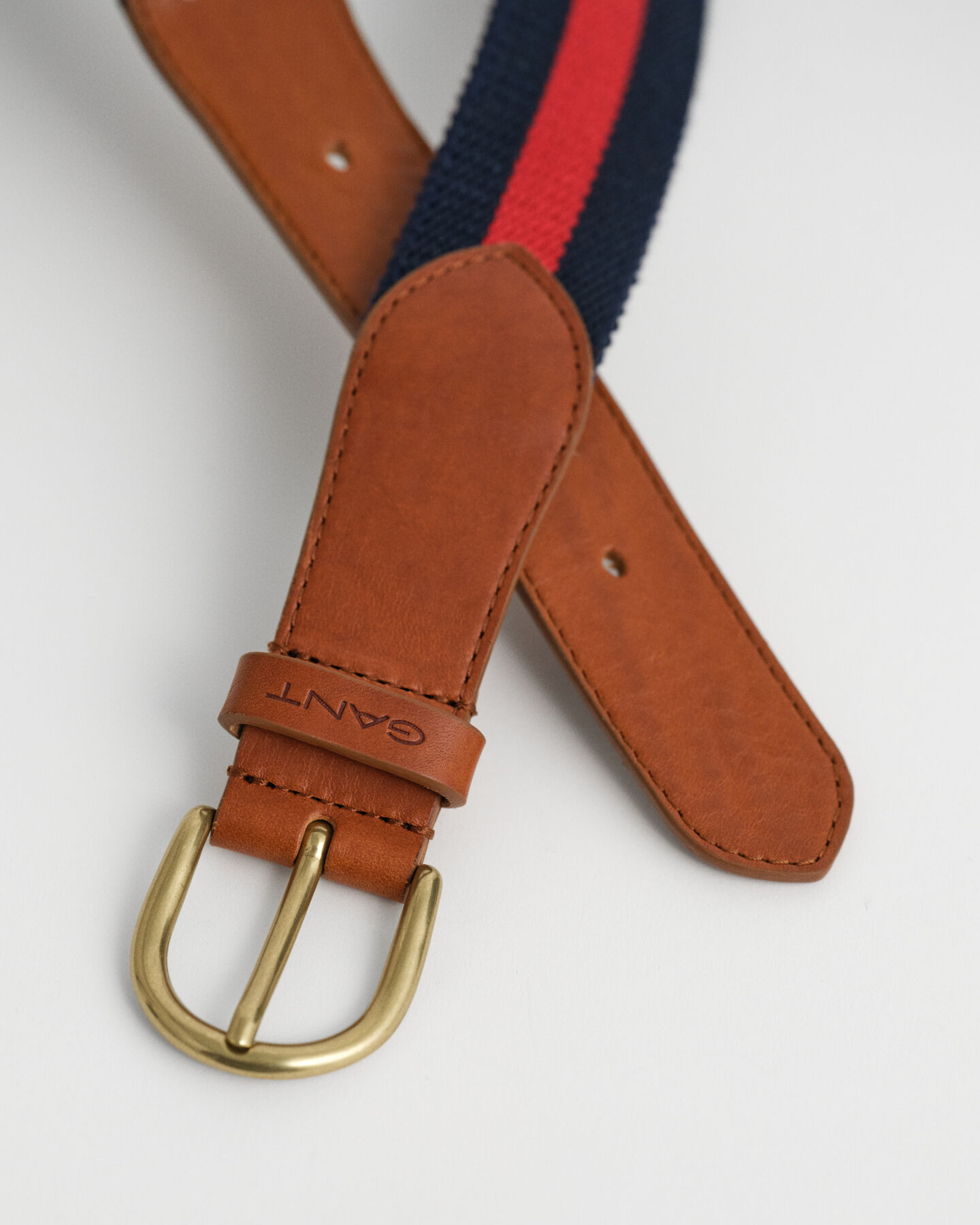 Striped Webbing Belt