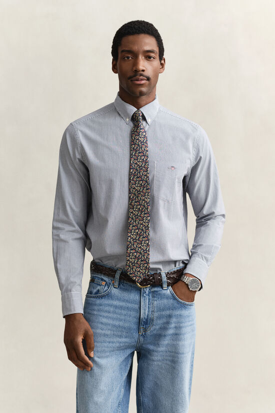 Banker Stripe Classic Poplin Shirt