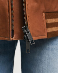 Leather Varsity Jacket