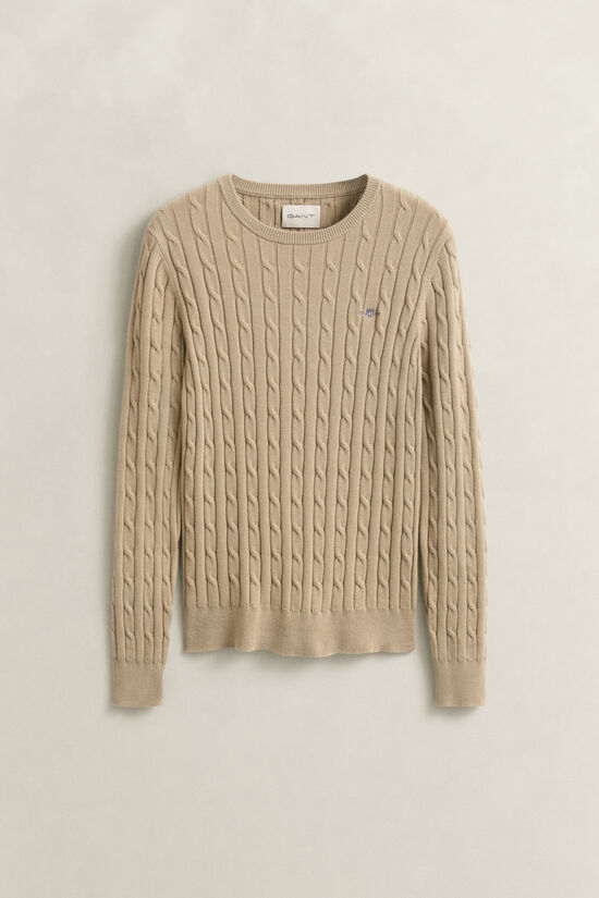 Cable Knit Crew Neck Sweater