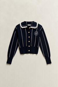 Teen Girls Striped Cardigan