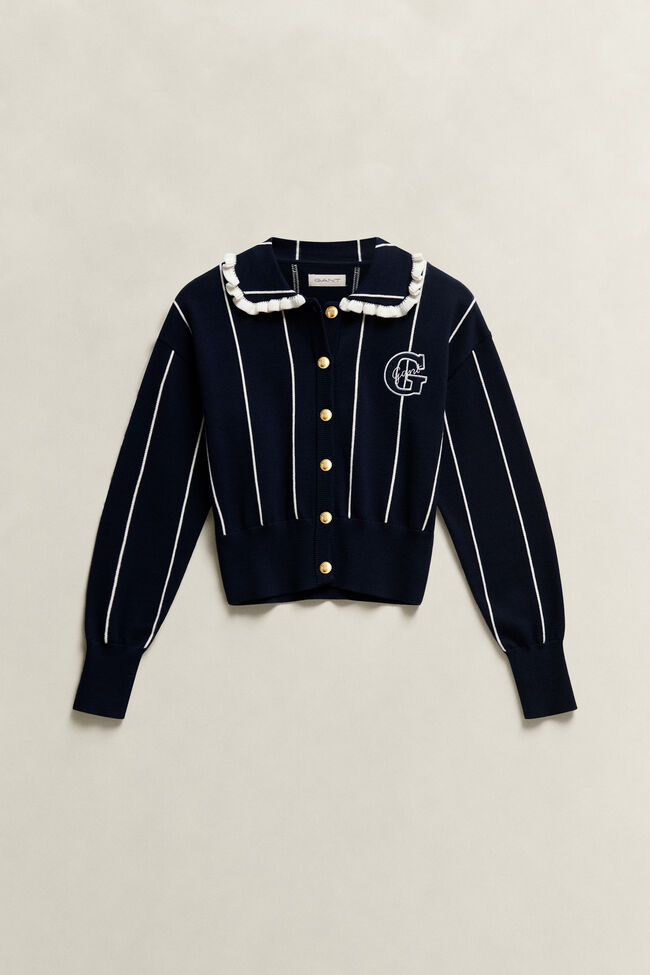 Teen Girls Striped Cardigan