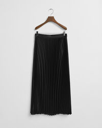 Pleated Sateen Skirt