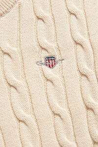 Boys Shield Cable Knit Sweater