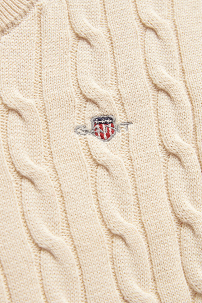 Boys Shield Cable Knit Sweater