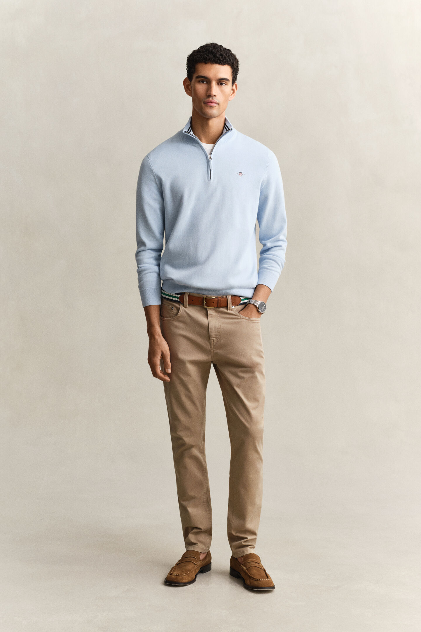 Classic Cotton Half-Zip Sweater