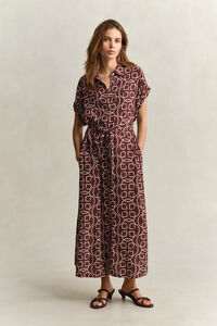 Monogram Cap Sleeve Dress